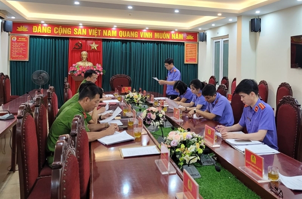 Viện KSND huyện Đan Phượng trực tiếp kiểm sát việc tiếp nhận, giải quyết nguồn tin về tội phạm và công tác giải quyết khiếu nại, tố cáo trong hoạt động tư pháp tại Cơ quan CSĐT Công an huyện